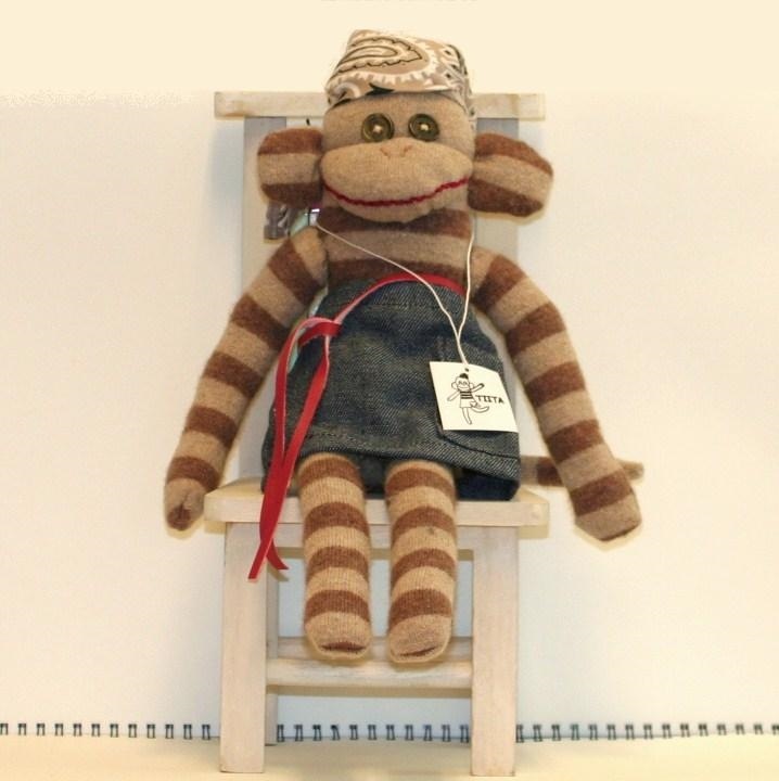 ぬいぐるみ 】 ソックモンキー アメリカに昔からある・ソックス・で