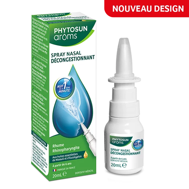 【フィトサンアローム】　呼吸器ケアに　鼻用スプレー　（ニアウリ、ユーカリ、ミント精油ブレンド）20ml