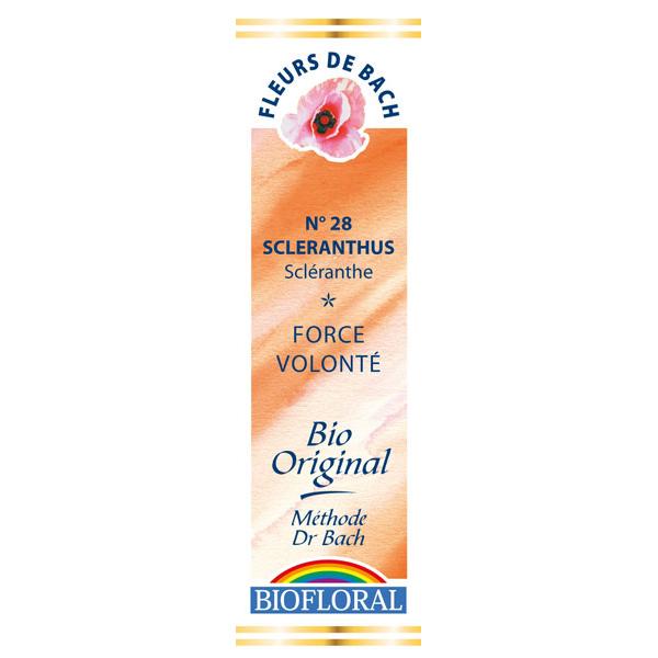 【BIOFLORAL】No.28  スクレランサス（決断力）バッチフラワーレメディ　＜有機BIO＞ 20ml