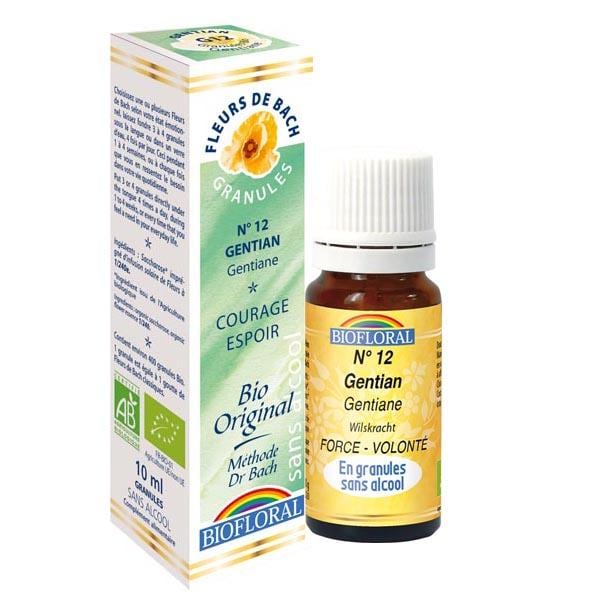 【BIOFLORAL】No.12 ゲンチアナ（励まし）バッチフラワーレメディ　 ★アルコールフリー★バッチフラワーレメディ　＜有機BIO＞ 400顆粒