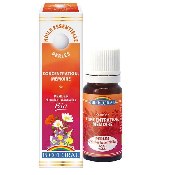 【ビオフローラル】　集中力＆記憶力アップに　ブレンド精油　240顆粒　20ml ＜エコサート認定オーガニック＞