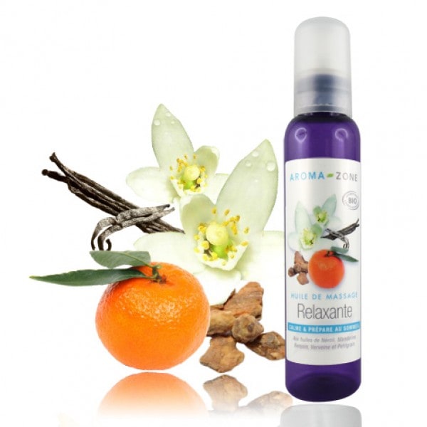 【アロマゾーン】　エコサート認定オーガニック　 マッサージオイル　（リラックスしたいときに）100ml