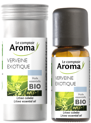 【ルコントワール　アロマ le Comptoir Aroma】　 リトセア　/　メイチャン　/ レモンバーベナ　/　ヴェルベン・エキゾチック　精油　Litsea cubeba　 【有機　BIO】　10ml