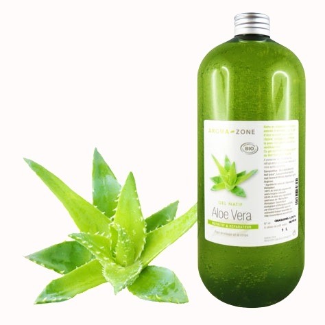 【アロマゾーン】　アロエベラジェル　（エコサート認証オーガニック　有機） BIO Aloe Vera Gel　【1Lサイズ】