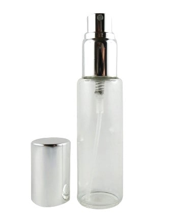 【アロマゾーン】　スプレーボトル　（ガラス製）＜透明クリア＞ 30ml　★箱ケース入り　耐久性UP!★