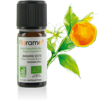 【フローラム】 マンダリン　＜樹皮＞　Citrus reticulata blanco　＜BIO有機＞10ml 【Florame-Mandarine Zeste (expressee) Biologique】