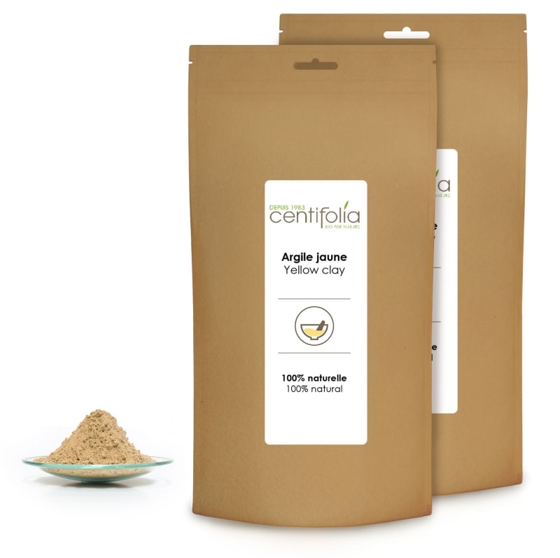 【Centifolia ソンティフォリア】　天然１００％イエロークレイ　（イライト） 250g　