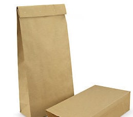 超強度　クラフト紙袋　　（食品承認グレード）　　44 x 18 x 8cm （縦ｘ横ｘ底部幅）　☆お得な10袋セット☆　10％割引！