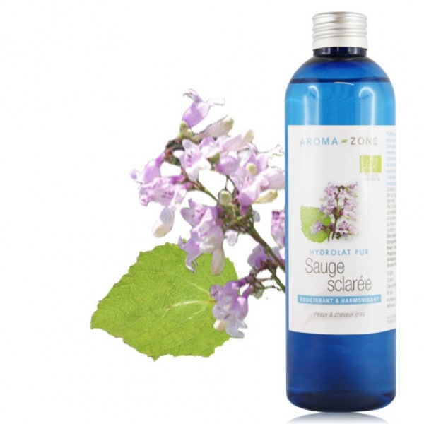 【アロマゾーン】　BIO クラリセージ　ハーブウォーター　（芳香蒸留水・ハイドロゾル） HYDROLAT DE SAUGE SCLAREE DE PROVENCE （国際オーガニック認定済） 200ml