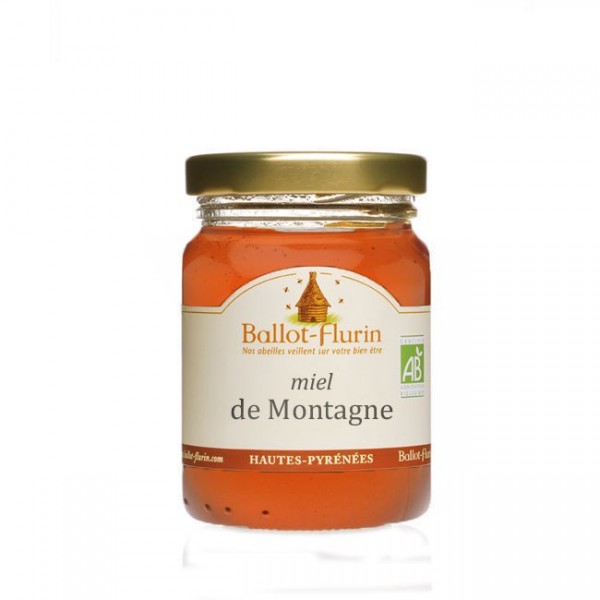 【バロフリュラン】　山のはちみつ　高級フランス産　オーガニック　125ｇ　【Miel de Montagne Bio】