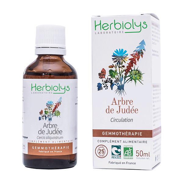 セイヨウハナズオウ　 ジェモレメディ　【エルビオリス】　《血行促進、循環器疾患に》　（植物単体）　BIO（Cercis siliquastrum) 50ml　【Arbre de Judee Macerat de bourgeon Bio - Herbiolys】