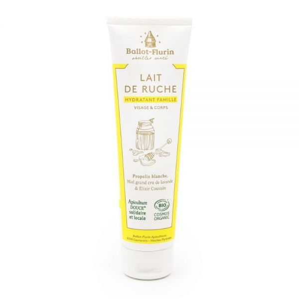 Ballot Flurin【バロフリュラン】　白プロポリス高配合　フェイス＆全身用モイスチャークリーム（高保湿）　【Lait de Ruche Bio - Hydratant famille visage et corps】　150ml