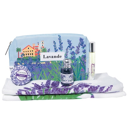 【Fragonard　フラゴナール】　ラベンダー　　オードトワレ　Lavande　50ml　オードトワレ＋石鹸＋タオル＋シャワージェル＋ポーチセット【Lavande TROUSSE, SAV, EDT, G. DOUCHE & SERVIETTE】