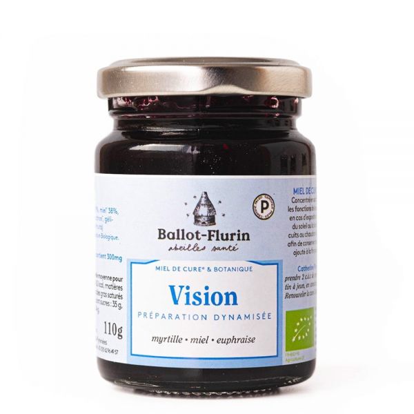 【バロフリュラン】　＜視力機能サポート＞　フランス産　オーガニックはちみつ 　110ｇ　【Miel　Vision Bio】