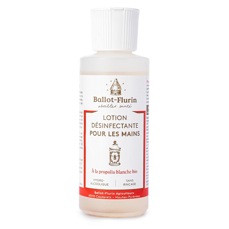 【バロフリュラン】 白プロポリス抽出原液配合　アルコール消毒ローション　【Ballot Flurin Lotion hydro-alcoolique pour les mains la propolis blanche bio】