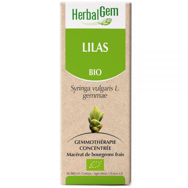 【HerbalGem ハーバルジェム】 ライラック　/　リラ　Lilac (Syringa vulgaris）　ジェモセラピー　（オーガニック）　☆血液循環促進、精神安定のサポートに☆　30ml