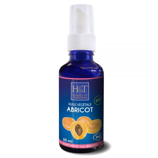 【HERBES & TRADITIONS /　エルブ・エ・トラディッション】　オーガニック　アプリコットカーネル　オイル　BIO 50ml　【ABRICOT BIO -HUILE VEEGTALE DE PRUNUS ARMENIACA 50】