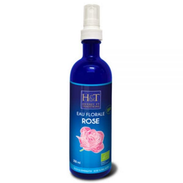 【 エルブエトラディッション】　ダマスクローズ　ハーブウォーター　＜肌の老化に美容トリートメントとして＞　【有機】 BIO 200ml　【ROSE BIO - HYDROLAT DE ROSA DAMASCENA 200 ML - HERBES ET TRADITIONS】