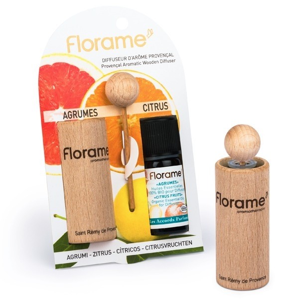 【フローラム】　オーガニック　アロマディフューザー　＜柑橘系＞　（エネルギーアップ、リラクゼーションに）　☆5％割引お得な3本セット☆　Diffuseur d'arome agrume 10ml