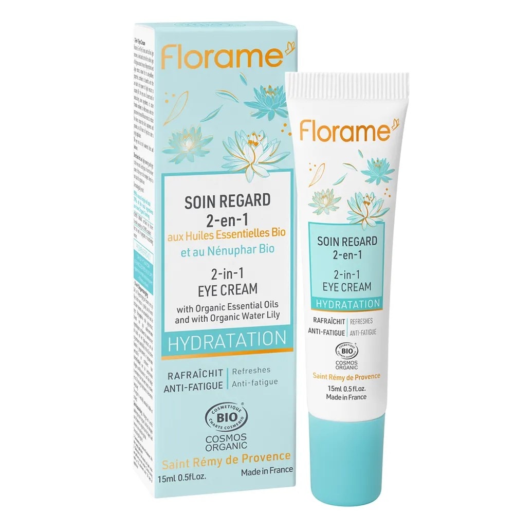 【フローラム】　水分補給ケアシリーズ　目元用ジェルクリーム　＜オーガニック＞ 15ml　【Florame Organic Anti-Fatigue Eye Gel-Cream】