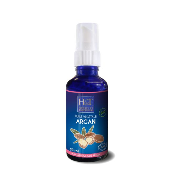 【HERBES & TRADITIONS エルブ・エ・トラディッション】　オーガニック　アルガンオイル　BIO 50ml　【ARGAN BIO - HUILE VEGETALE DE ARGANIA SPINOSA 50 ML - HERBES ET TRADITIONS】