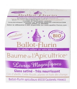 Ballot Flurin【バロフリュラン】 ロイヤルゼリー配合 高機能リップクリーム 【Ballot-Flurin Baume de l'Apicultrice Levres Magnifiques 15ml】