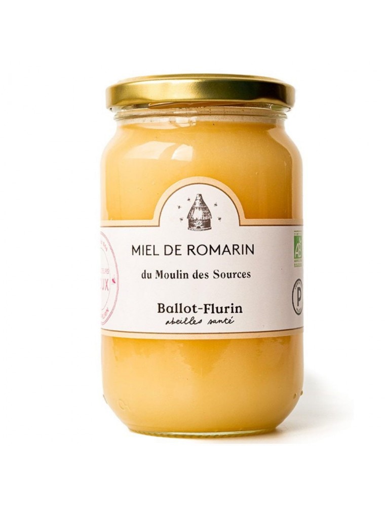 【バロフリュラン】　ローズマリー はちみつ　高級フランス産　オーガニック　480ｇ　【Miel de Romarin Bio】