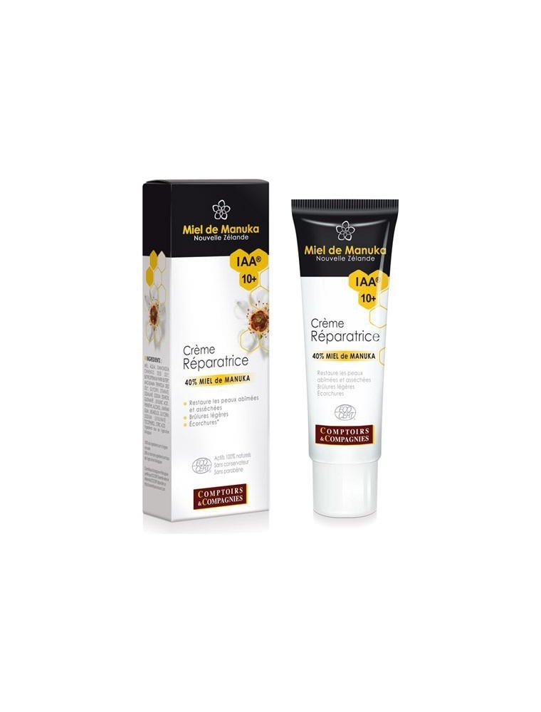 【Comptoirs&Compagnies コントワール&コンパニ】 オーガニック リペアクリーム マヌカハニー IAA 10+ 40ml 【Creme reparatrice - 40% de Miel de Manuka 40 ml - Comptoirs et Compagnies】