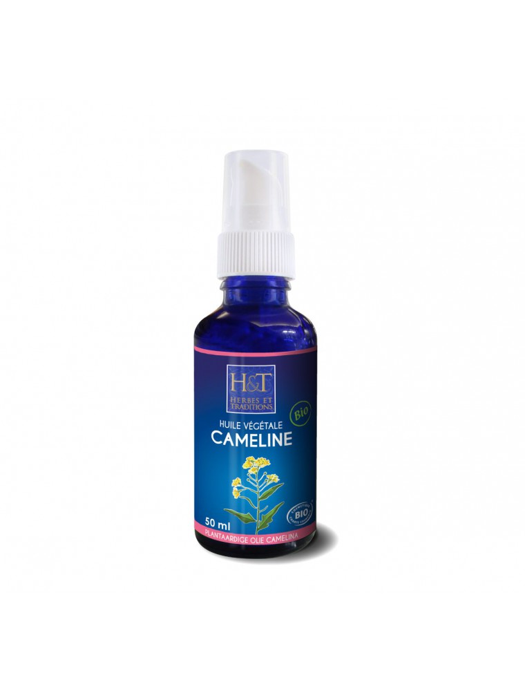 【HERBES & TRADITIONS エルブ・エ・トラディッション】　オーガニック　カメリナオイル　BIO 50ml　【Cameline Bio - Huile vegetale de Calmelina Sativa 50 ml - Herbes et Traditions】