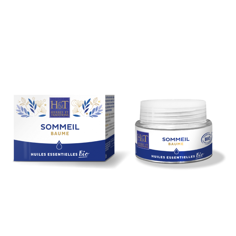【エルブ・エ・トラディッション】　スブラン　安眠バーム　《質の良い睡眠促進に》　有機　BIO 30ml　【Baume Souverain Sommeil Bio - Detente et Sommeil 30 ml - Herbes et Traditions】