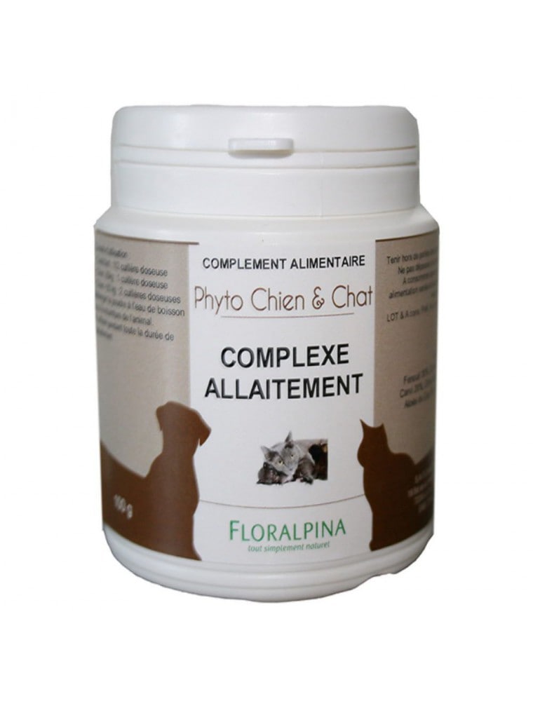 【FLORALPINA / フロラルピナ】　ペット（犬・猫）用サプリメント　　授乳コンプレックス　＜授乳期のサポートに＞ 100g　【Complexe allaitement - Chiens et Chats 100g - Floralpina】