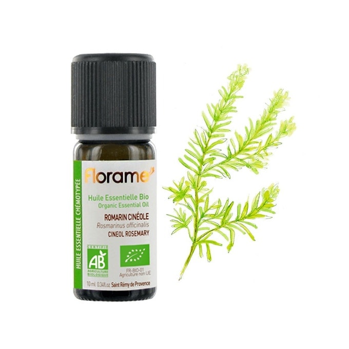 【フローラム】  ローズマリー　シネオール　 Rosmarinus officinalis　　＜BIO有機＞ 10ml 【Huile essentielle Romarin cineole Bio - FLORAME】