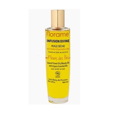 【フローラム】　 肌と髪のための美容アロマオイル　（アンフュージョン・ディヴィン）　《》☆2021年ベストオーガニックコスメ部門1位！☆　Infusion Divine　＜オーガニック＞　【Infusion Divine - Huile Seche　FLORAME】