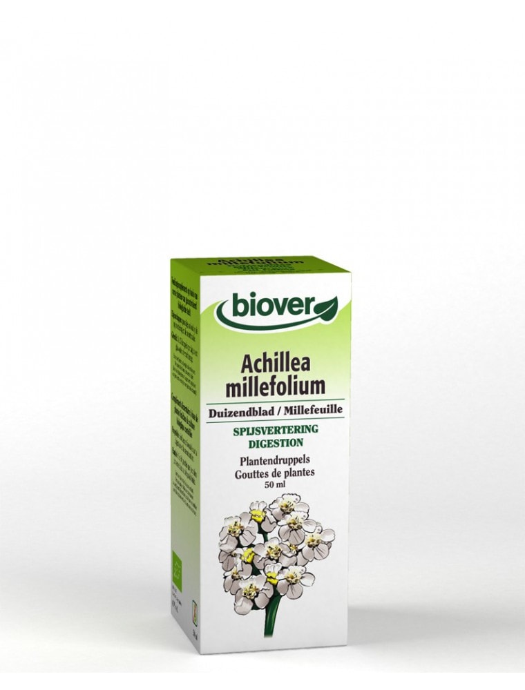 【Biover / ビオベール】有機セイヨウノコギリソウ　ティンクチヤー （ハーブチンキ）　Achillee millefeuille　（食欲・消化促進に）　50ml　【Achillee millefeuille Bio - Femmes Teinture-mere Achillea millefolium 50 ml - Biover】