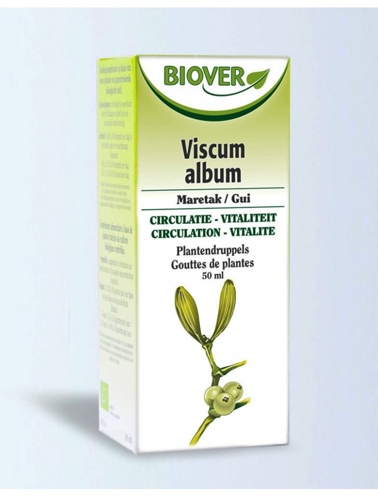 【Biover / ビオベール】有機ヤギドリ　ティンクチヤー （ハーブチンキ）　Gui （循環）　50ml　【Gui Bio - Circulation Teinture-mere Viscum album 50 ml - Biover】