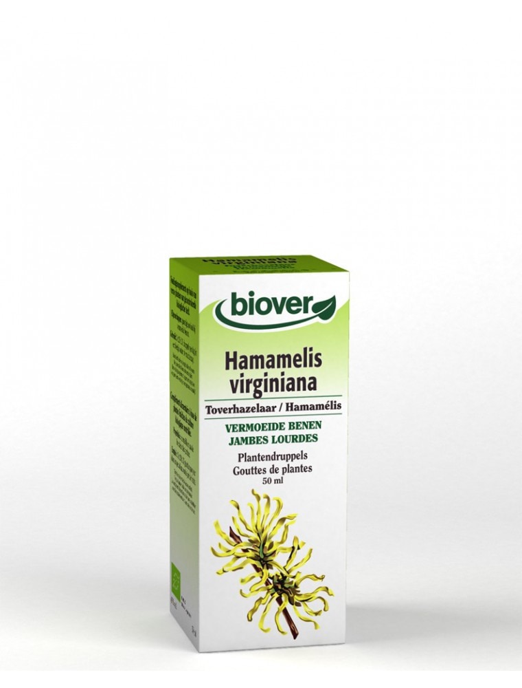 【Biover / ビオベール】有機ハマメリス　ティンクチヤー （ハーブチンキ）　Hamamelis （血液循環・むくみ）　50ml　【Hamamelis Bio - Circulation Teinture-mere Hamamelis virginiana 50 ml - Biover】