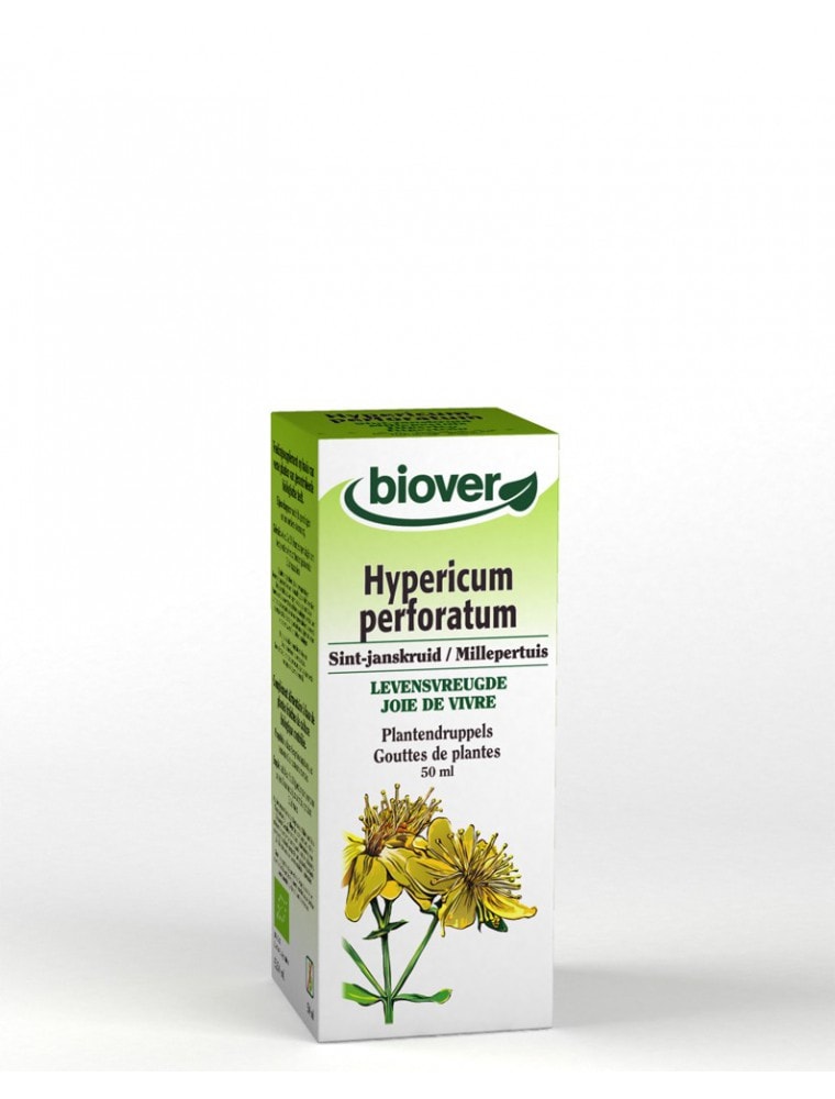 【Biover / ビオベール】有機セント・ジョーンズワート　ティンクチヤー （ハーブチンキ）　Millepertuis（不安解消・安眠）　50ml　【Millepertuis Bio - Deprime Teinture-mere d'Hypericum perforatum 50 ml - Biover】