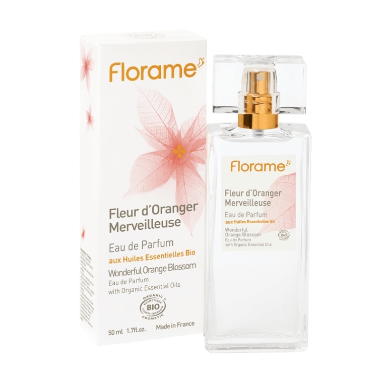 【フローラム】　オーガニック天然香水　オレンジブロッサム　（オレンジフラワー） 　オードパルファム　Eau de Parfum Fleur d'Oranger （エコサート認定取得）　　50ml