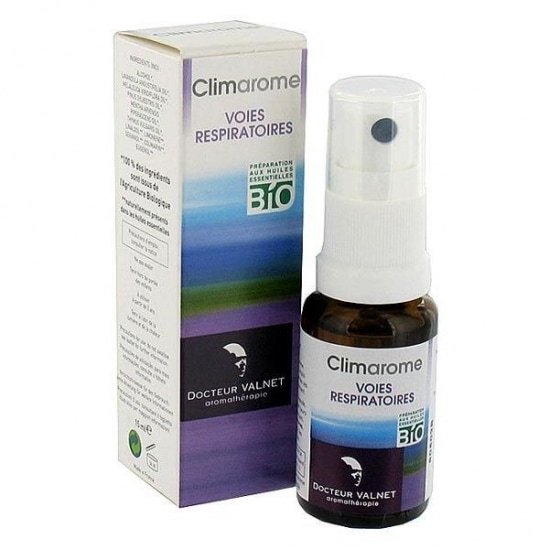 クリマロム 《気道保護、鼻づまり、呼吸疾患、花粉症、環境汚染から守るアロマスプレー》 Climarome 【ドクターヴァルネ】　☆携帯用サイズ 15ml