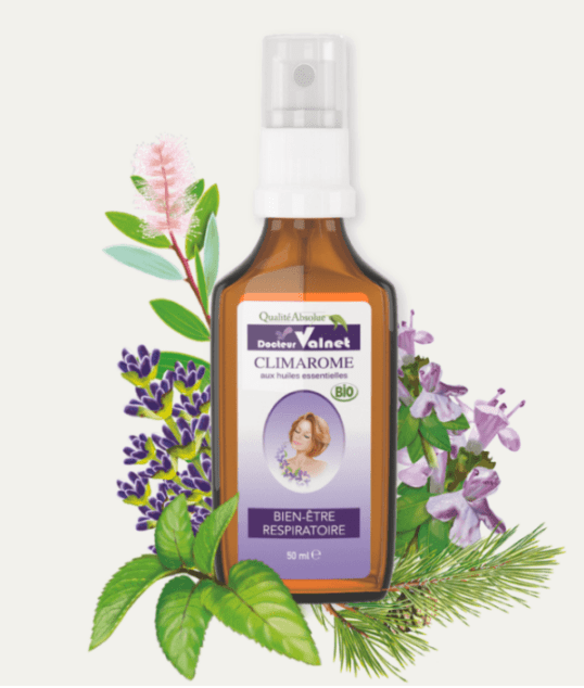 クリマロム 《気道保護、鼻づまり、呼吸疾患、花粉症、環境汚染から守るアロマスプレー》 Climarome 【ドクターヴァルネ】　☆携帯用サイズ 15ml