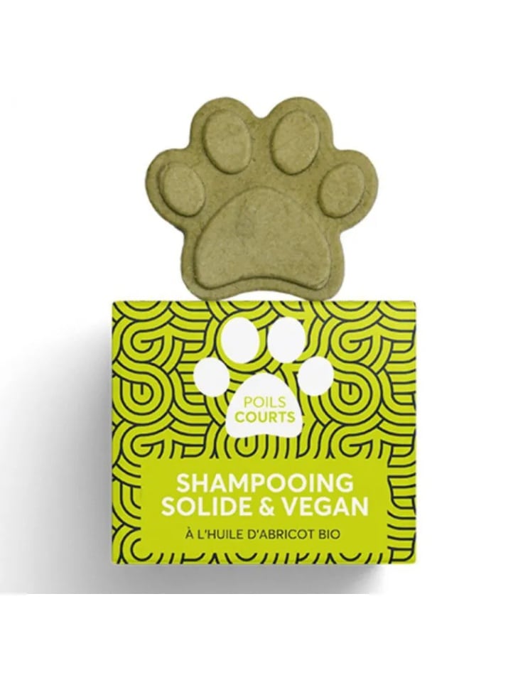 【Naiomy　ナイオミー研究所】 オーガニック　犬猫用固形シャンプー　 (短毛のペット用) 　60m　 [Shampooing Poil Court a l'huile d'Abricot Bio - Solide et Vegan 60 ml - Naiomy]