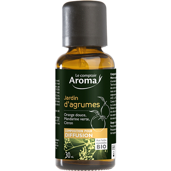 【ルコントワール　アロマ le Comptoir Aroma】　ディフューザーオイル　柑橘系の庭の香り　（ルームコロン）　　Jardin d'agrumes 30ml