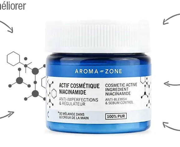 【アロマゾーン】　ナイアシンアミド　（美白用有効成分）　NIACINAMIDE 20ｇ　化粧品グレード