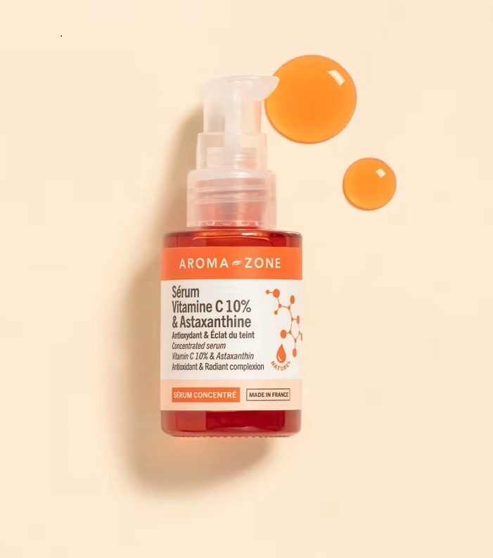 【アロマゾーン】　濃縮美容液ヒアルロン酸＋ 10％ビタミンC＋アスタキサンチン濃縮セラム美容液 　【2023年　アロマゾーン優秀化粧品賞！】 30ml