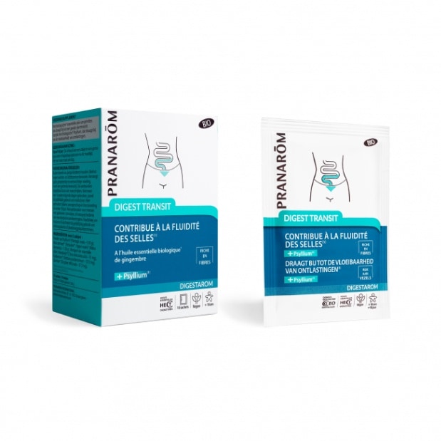 ★【プラナロム】　ダイジェスト　トランジット　《腸内フローラ配合　快適な排便サポートに》　ジンジャー＋精油ブレンドカプセル　10袋　 DIGEST TRANSIT - PRANAOM　
