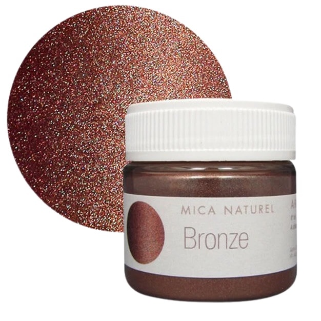 【アロマゾーン】　マイカ　二酸化チタン　カラーラント　パールブラウン 10g Mica Bronze