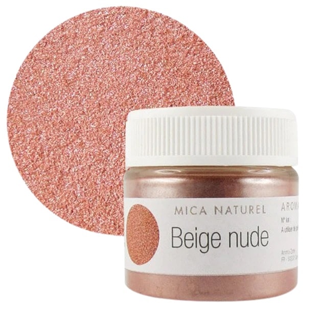 【アロマゾーン】　マイカ　二酸化チタン　カラーラント　パール ヌード・ベージュ　 10g Mica Beige nude