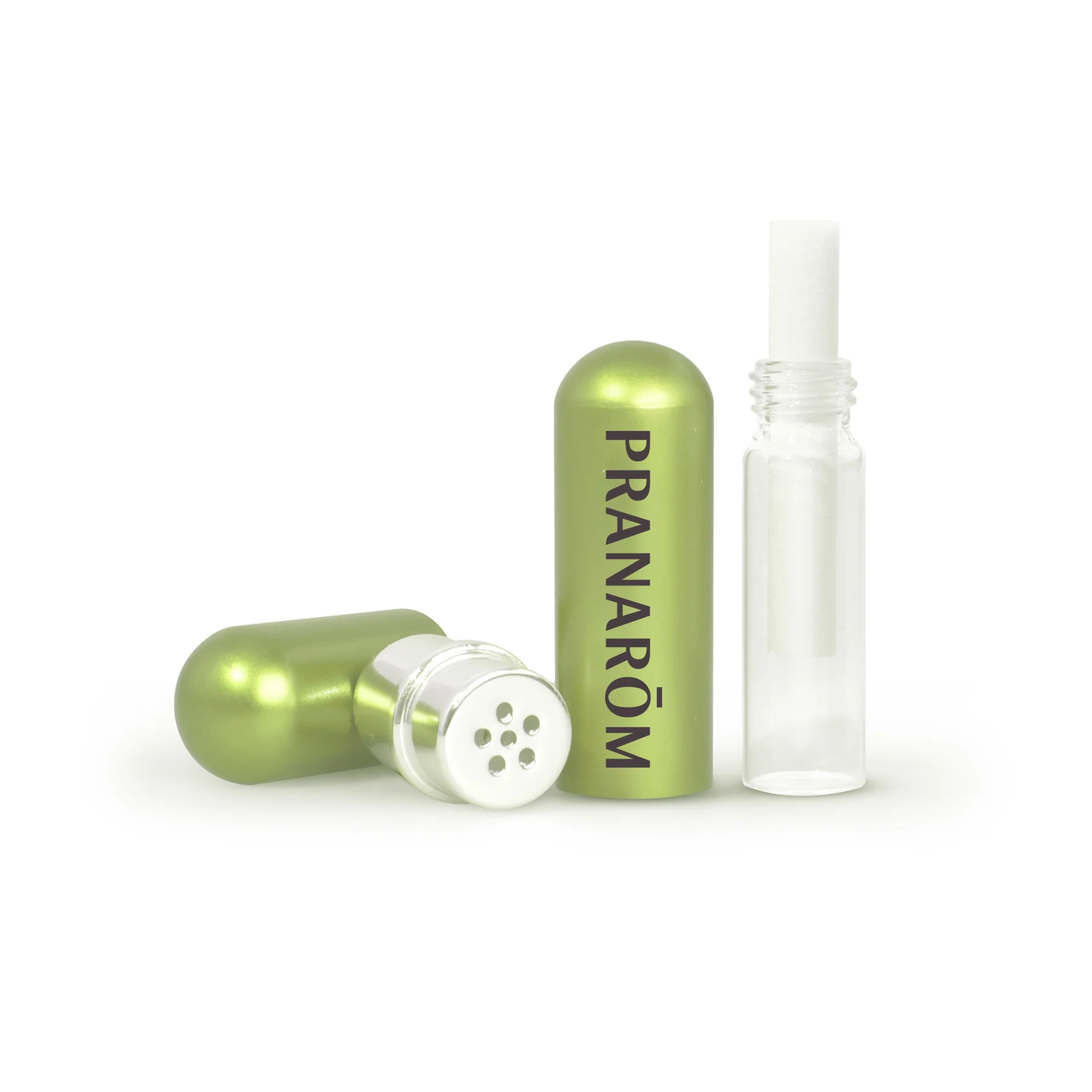 【プラナロム】　正規ロゴ入り 精油吸入スティック　（詰め替え用内部の吸入コットンスティック3本付き！）　【耐久金属製】　プラナロム正規ロゴ入り Aromaself inhalateur stick PRANAROM