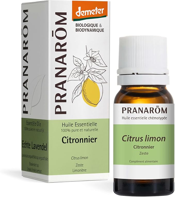 【プラナロム】　レモン（果皮） 精油　（エッセンシャルオイル）　【有機　＋　デメター認証】　BIO Biodynamique　Citrus limon 5ml PRANAROM