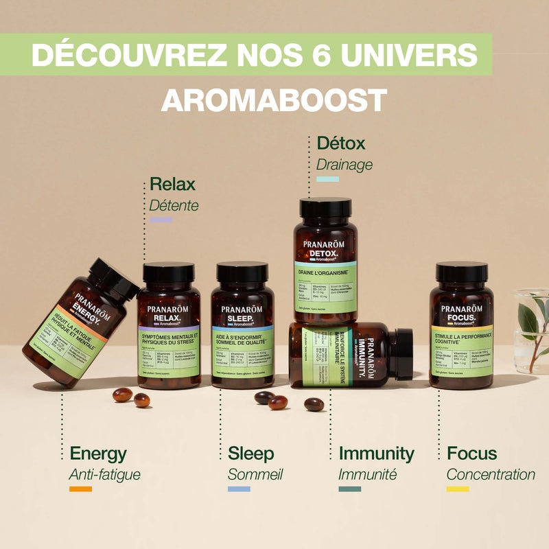 【プラナロム】　アロマブースト　精油カプセル　デトックス　《ダイエット・痩身に》 BIO　60錠　【Aromaboost Capsules Diet Bio  Pranarom】